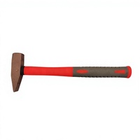 Marteau de machiniste industriel OEM en bronze d'aluminium anti-étincelle, 0,1 kg, avec manche en fibre de verre, pour diverses applications