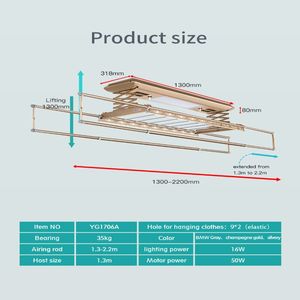 ไม้แขวนเสื้อและชั้นวางเสื้อผ้าแบบติดผนังงานซักรีด - Product Image 5