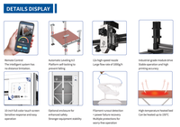 Imprimantes 3D de qualité industrielle série AXL1624-16 - Nouvelle connectivité USB/WiFi automatique, filament PLA pour impression 3D multi-modèles