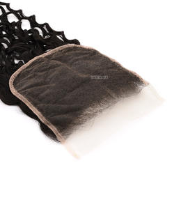 5*5 Deep Curly HD pour Swiss Lace Closure Virgin Remy Hair Extensions de cheveux humains bruts de style crépus non traités de couleur noire naturelle - Product Image 2