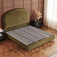 Lit double moderne de luxe incurvé pour chambre principale