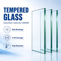 Verre trempé transparent personnalisé 6MM 8MM 10MM 12MM pour applications industrielles, solaires, extérieures et de salle de bain, pour la décoration