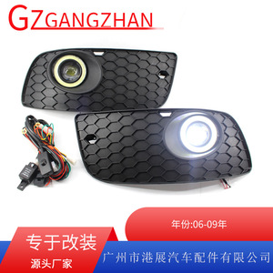 Faros Antiniebla con Proyector para Volkswagen Golf 5 GTI, con Aro Halo Blanco y Rejilla de Panal, para Modelos 2005-2009 - Product Image 5