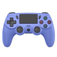 GAMINJA Capteur de mouvement 6 axes 4 joysticks à double sensibilité avec câble de charge Contrôleur de jeu sans fil BT pour PC PS4 Pro