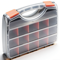 Boîte de rangement en plastique PP transparent sur mesure pour vis, écrous et pièces détachées