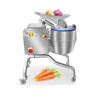 Mesin pencukur sayuran elektrik komersial, mesin pemotong sayuran, mesin pengiris bawang, kentang, tomat, wortel, efisiensi tinggi