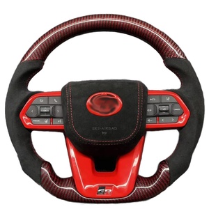 Volant de direction automobile en fibre de carbone pour Toyota LC Alphard 80 Series Hilux Land Cruiser Crown, accessoires de remplacement - Product Image 1