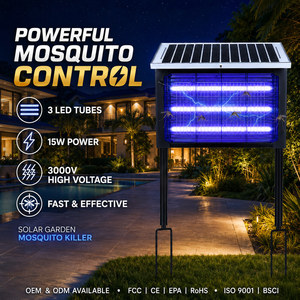Lámpara Mata Insectos Saijzek Recargable Electrónica para Interiores y Exteriores, Mata <span class=keywords><strong>Mosquitos</strong></span>, Moscas e Insectos - Product Image 6