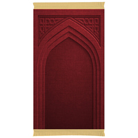 Tapis de prière musulman de luxe de haute qualité pour le Ramadan, tapis épais avec boîte cadeau, option de vente en gros disponible