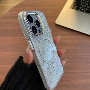 Sang trọng trong suốt Gradient Acrylic trường hợp điện thoại cho <span class=keywords><strong>Iphone</strong></span> 15 16 17 Pro Max chống sốc tỏa sáng biên giới từ điện thoại di động OPP Túi - Product Image 5