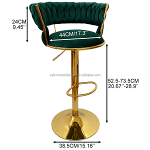 Outdoor Hotel Feature Front Bar <strong>Stools</strong>, Wholesale High-quality Metal Backrest <strong>Stools</strong>, Luxurious bar Chairs - Product Image 3