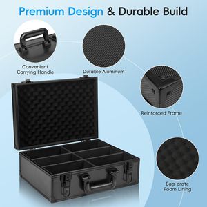 Boîte de rangement en aluminium 3x4 pour cartes rigides, capacité de <span class=keywords><strong>600</strong></span>+ toploaders, organiseur de rangement pour cartes de sport, réutilisable - Product Image 6