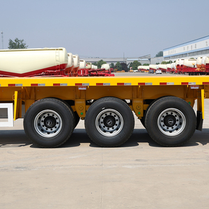 2 trục 3 trục 4 trục 30-70tons <span class=keywords><strong>container</strong></span> <span class=keywords><strong>Trailer</strong></span> sàn phẳng giường cao nền tảng <span class=keywords><strong>semitrailer</strong></span> phẳng tipper <span class=keywords><strong>Trailer</strong></span> - Product Image 5