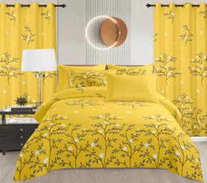 Ensemble de literie floral de luxe Collection de draps de lit King Size 8 pièces avec <span class=keywords><strong>drap</strong></span> et <span class=keywords><strong>drap</strong></span> housse pour la conception moderne de la chambre principale - Product Image 1