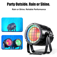 Projecteur de scène 300W à effet blinder, ton doré, RGBWL 5-en-1, avec fonctions stroboscopique et de gradation, pour DJ, discothèque, soirée, club, professionnel, vente en gros