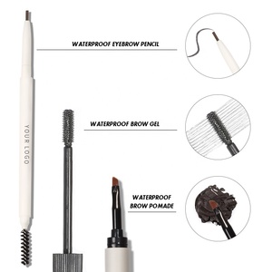 <span class=keywords><strong>Crayon</strong></span> à <span class=keywords><strong>sourcils</strong></span> gel waterproof végétalien de haute qualité, sans cruauté, avec brosse, kit crème pommade, marque privée, ensemble <span class=keywords><strong>sourcils</strong></span> personnalisé - Product Image 2