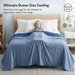 Couverture rafraîchissante confortable pour les personnes ayant chaud la nuit, taille Queen, Q-Max>0.4, tissu PolarEdge, <span class=keywords><strong>couvertures</strong></span> légères et fraîches pour l'été - Product Image 5