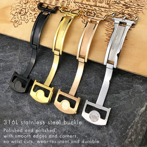 <span class=keywords><strong>Boucle</strong></span> de <span class=keywords><strong>bracelet</strong></span> en acier inoxydable de qualité 18mm 20mm <span class=keywords><strong>pour</strong></span> montre IWC Big PILOT Spitfire Timezon <span class=keywords><strong>Boucle</strong></span> déployante portugaise - Product Image 4