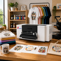 Machine DTF F1080 300MM pour T-shirts, découpeuse automatique, secoueur de poudre intelligent, pour petites entreprises et usage commercial, transfert thermique textile