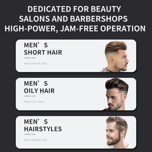 Nouvelle conception de tondeuse à cheveux électrique mini sans fil rechargeable transparente bleue portable pour hommes - Product Image 6