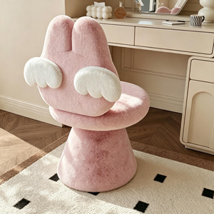 Fauteuil d'appoint en peluche blanc pour enfants, chaise de lecture douce pour chambre et salon - Product Image 2