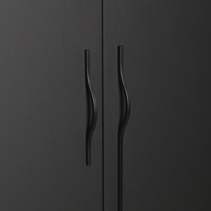 Longues poignées de tiroir modernes en alliage d'aluminium, simples, noires, de style européen, pour commode de chambre à coucher, armoires de cuisine, portes de garde-robe pour - Product Image 5