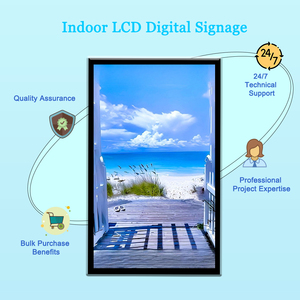 OEM Wall Mount phẳng pcap cảm ứng LCD quảng cáo Màn hình hiển thị 18.5 inch LED Monitor AC 100-240V - Product Image 6