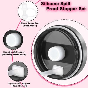 Factory Wholesale Double Wall Stainless Steel <b>Car</b> Cups Travel <b>Mug</b> 40oz Handle Tumblers With Lids and Straws - Product Image 5