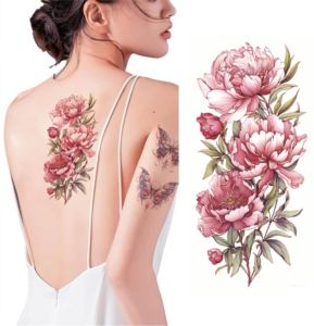 Tatuaje Temporal de Mariposa Estilo Indio, Adhesivo Impermeable de Papel Colorido para Arte Corporal en Cara, Brazo y Cuerpo - Product Image 1
