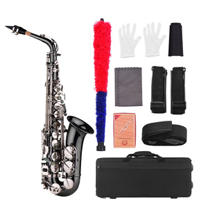 Professionale in ottone Bend Eb E-flat <span class=keywords><strong>sassofono</strong></span> contralto nero nichelato <span class=keywords><strong>Sax</strong></span> - Product Image 3