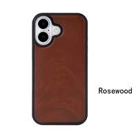 Étui de téléphone portable en bois de noyer en gros d'usine, étui écologique en bois pour iPhone 17 Pro 16 15, étui de téléphone portable en bois