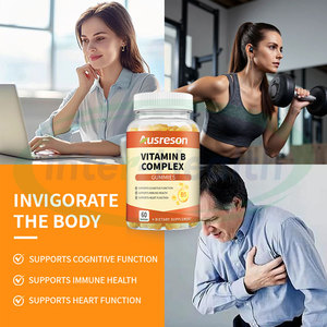 Ausreson OEM Vitamine B Complexe <strong>Halal</strong> Certified <strong>Food</strong> <strong>Supplements</strong> Vitamin B Gummies Gummy Vitamin B Complex Gummies - Product Image 2
