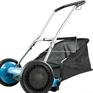 <b>Garden</b> <b>Tools</b> 16in 4-Wheel Hand-Push Folding Handle DIY Manual Lawn Mower - Product Image 2