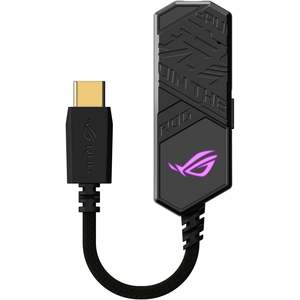 สำหรับ USB-C เกม ROG clavis DAC ESS 9281เครื่องขยายสัญญาณ Ai ตัดเสียงรบกวนการเรนเดอร์ไมโครโฟน mqa ซิงค์ AURA RGB Black PC - Product Image 3