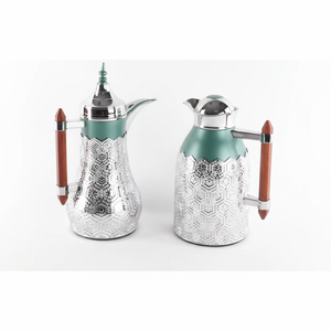 Théière Dallah arabe moderne de haute qualité avec long bec cafetière et théière traditionnelles en métal et plastique nouveauté - Product Image 1