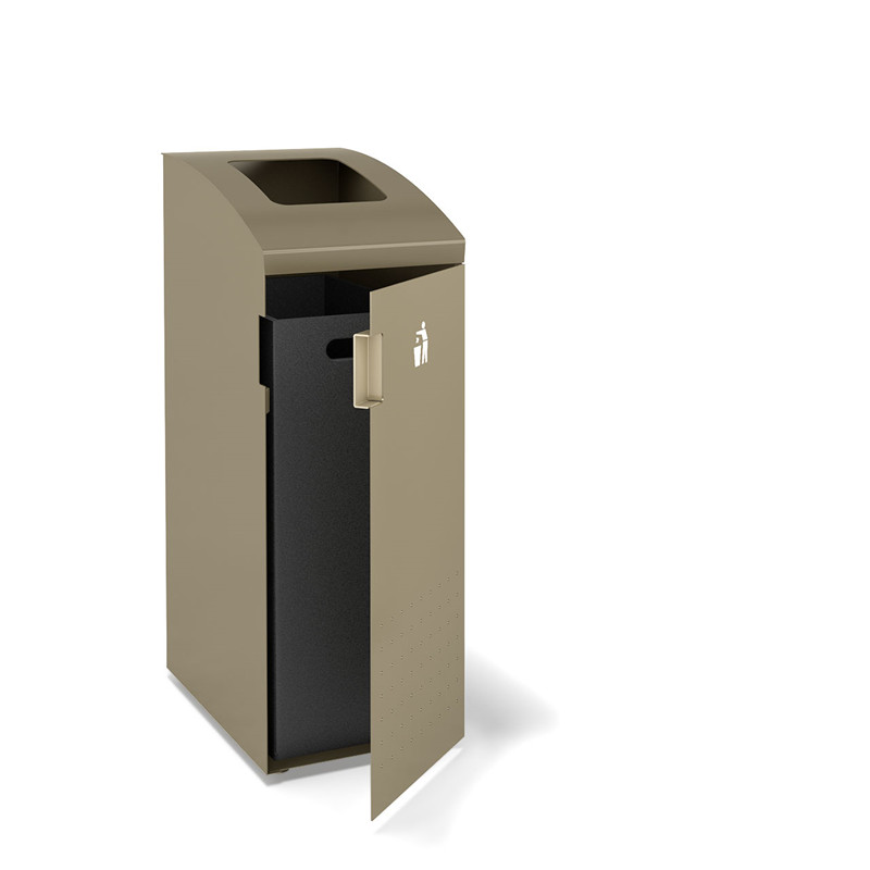 Factory Price Recycling  Stainless Steel Trash Can park Commercial Outdoor Garden Waste Bin