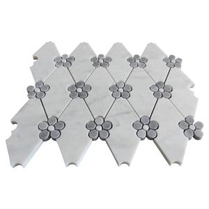 Sàn gạch nhà bếp tường hoa mô hình Gạch Mosaic bằng tia nước khảm đá cẩm thạch - Product Image 3