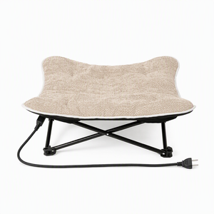 Lit hamac pliable pour chat ZT, chaise chauffante surélevée pour chiot, avec structure en métal - Product Image 1