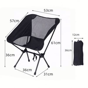 Chaises portables d'extérieur légères pliables réglables pour jardins et extérieurs, chaise de camping et de plage Moon - Product Image 2