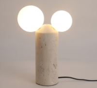 Lampe de chevet rétro jaune en pierre de grotte pour salon, chambre à coucher, bureau, lecture, décoration d'ambiance créative