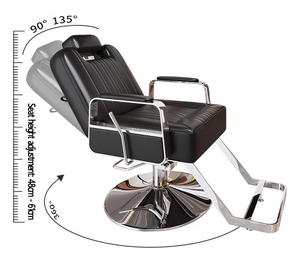 Chaise de barbier inclinable multifonctionnelle moderne et durable Ustovian Hair, mobilier de salon de coiffure - Product Image 6