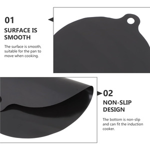 Tapis de protection en silicone résistant à la chaleur pour plaques à <span class=keywords><strong>induction</strong></span> – Formes rondes/carrées, style européen et américain - Product Image 3