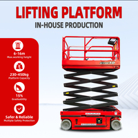 Plateforme élévatrice à ciseaux automotrice pour entrepôt, pour travaux aériens intérieurs et manutention de matériaux