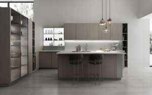 Luxury Design Modern Modular Kitchen <b>Cabinets</b> with Particleboard Carcase Faucet Included - Product Image 2