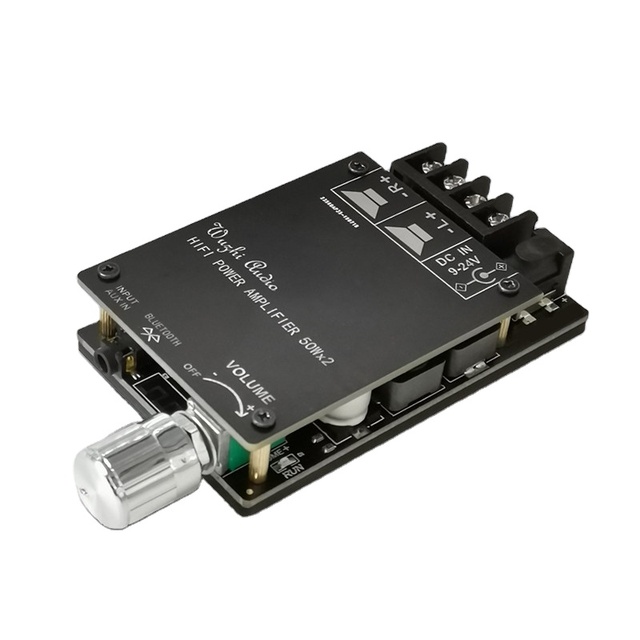 ZK-502C HIFI Stereo Blue-tooth5.0 TPA3116 Digital Power Audio Amplifier board TPA3116D2 50WX2 Stereo AMP Amplificador