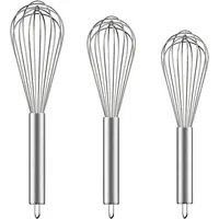 Buy Wholesale China Stainless Steel Whisker For Baking, Blending,  Rust-proof Balloon Wire Whisker Egg Whisk Hand Mixers & Stainless Steel  Whisk at USD 0.5