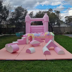 Коммерческая Безопасность крытая детская зона для скалолазания розовая уличная надувная площадка детская мягкая игровая площадка набор оборудования для игр