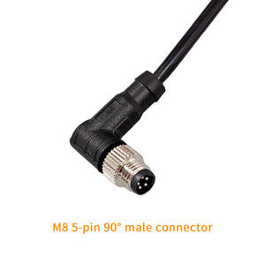 Водонепроницаемый круглый разъем M8 для панельного монтажа, штекер-гнездо, кабель HY2.0 - Product Image 3