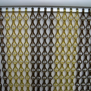 Lưới trang trí thanh lịch với rèm lưới kim loại, lưới dệt, khung cửa sổ nhôm, móc đôi, trang trí tường nhà khách sạn - Product Image 6