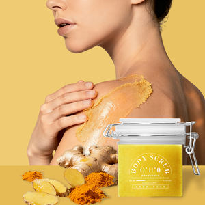 In Stock naturale cura della pelle riscaldamento massaggio del corpo Scrub alleviare i dolori muscolari estratti vegetali esfolianti curcuma organico Scrub per il corpo - Product Image 1